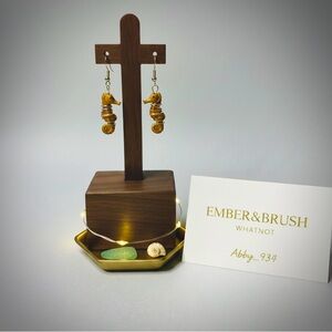 Gold Seahorse Earrings